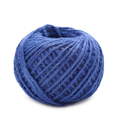 50 m-es zsákvászon Hessian juta zsinór kender kötél zsinór ajándékcsomagolás esküvői buli karácsonyi esemény fesztivál dekoráció barkács kellékek