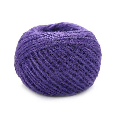 50 m-es zsákvászon Hessian juta zsinór kender kötél zsinór ajándékcsomagolás esküvői buli karácsonyi esemény fesztivál dekoráció barkács kellékek