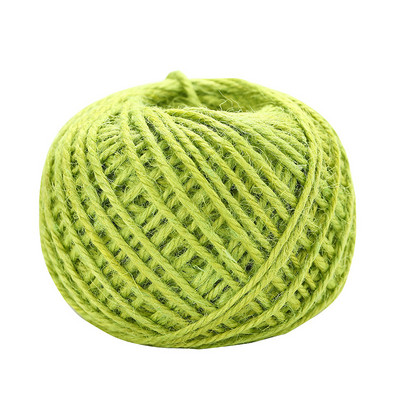 50 m-es zsákvászon Hessian juta zsinór kender kötél zsinór ajándékcsomagolás esküvői buli karácsonyi esemény fesztivál dekoráció barkács kellékek