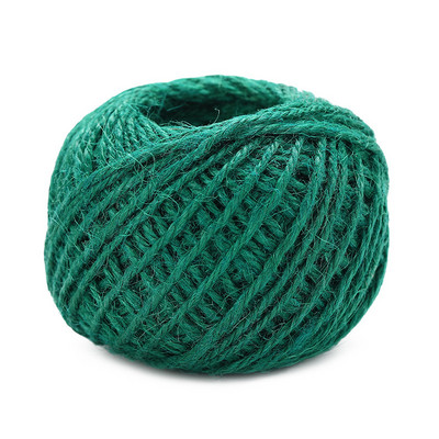 50 m-es zsákvászon Hessian juta zsinór kender kötél zsinór ajándékcsomagolás esküvői buli karácsonyi esemény fesztivál dekoráció barkács kellékek