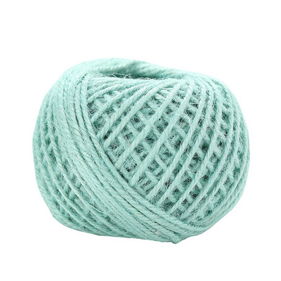 50 m-es zsákvászon Hessian juta zsinór kender kötél zsinór ajándékcsomagolás esküvői buli karácsonyi esemény fesztivál dekoráció barkács kellékek