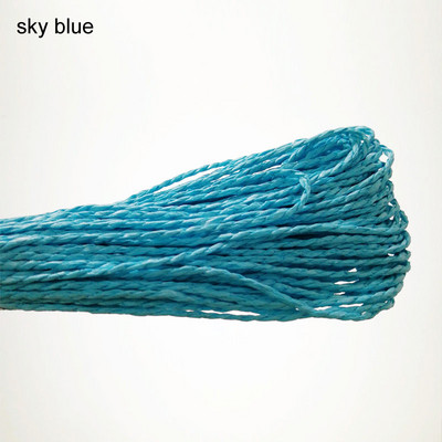 DIY Χειροποίητο πλέξιμο 2mm Dia Πολύχρωμο Χάρτινο Σχοινί Πακέτο Γενεθλίων Χειροποίητες χειροτεχνίες Οικολογικό υλικό τέχνης νηπιαγωγείου 30M