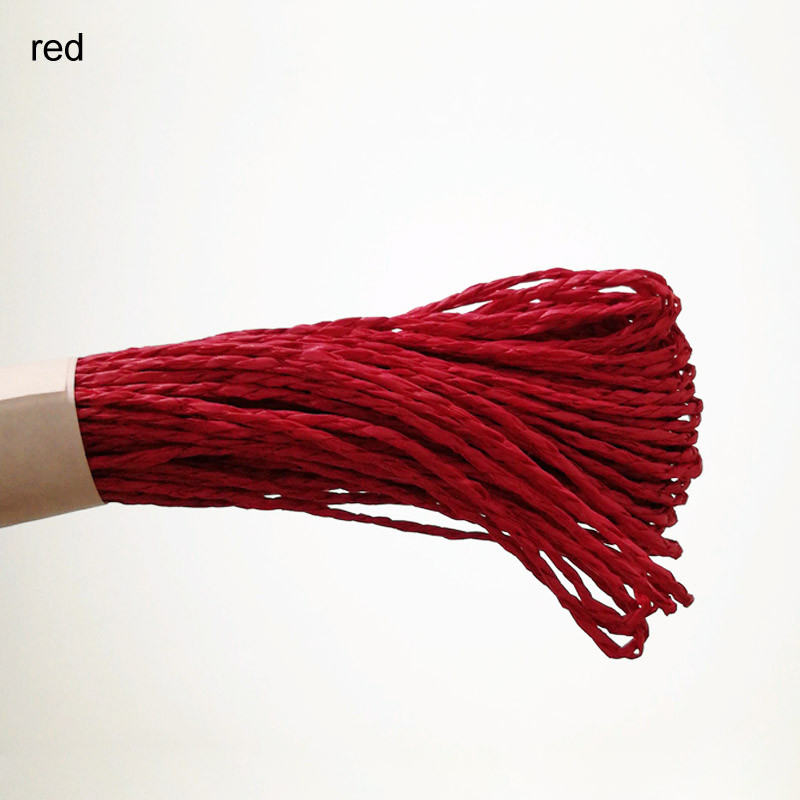 DIY Χειροποίητο πλέξιμο 2mm Dia Πολύχρωμο Χάρτινο Σχοινί Πακέτο Γενεθλίων Χειροποίητες χειροτεχνίες Οικολογικό υλικό τέχνης νηπιαγωγείου 30M