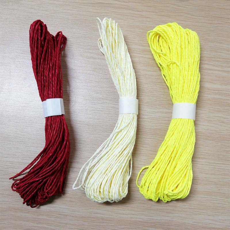 DIY Χειροποίητο πλέξιμο 2mm Dia Πολύχρωμο Χάρτινο Σχοινί Πακέτο Γενεθλίων Χειροποίητες χειροτεχνίες Οικολογικό υλικό τέχνης νηπιαγωγείου 30M