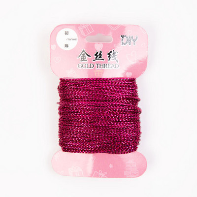 20m/ρολό Χρυσό σύρμα Glitter Tag Line Σχοινί DIY Νήμα κορδόνι κορδόνι Κουτί δώρου Συσκευασία Γαμήλιο πάρτι Φεστιβάλ Rattan Decoratio