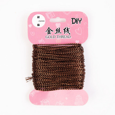 20m/ρολό Χρυσό σύρμα Glitter Tag Line Σχοινί DIY Νήμα κορδόνι κορδόνι Κουτί δώρου Συσκευασία Γαμήλιο πάρτι Φεστιβάλ Rattan Decoratio