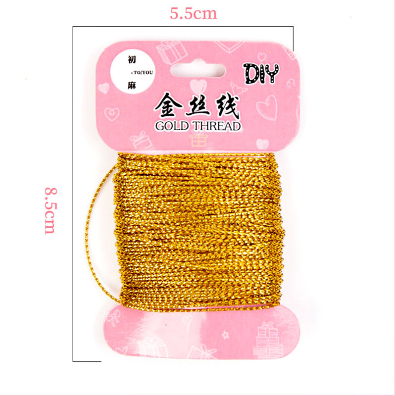 20m/ρολό Χρυσό σύρμα Glitter Tag Line Σχοινί DIY Νήμα κορδόνι κορδόνι Κουτί δώρου Συσκευασία Γαμήλιο πάρτι Φεστιβάλ Rattan Decoratio