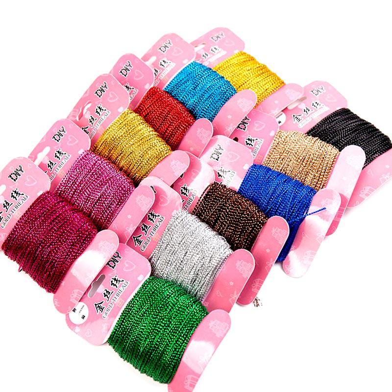 20m/ρολό Χρυσό σύρμα Glitter Tag Line Σχοινί DIY Νήμα κορδόνι κορδόνι Κουτί δώρου Συσκευασία Γαμήλιο πάρτι Φεστιβάλ Rattan Decoratio