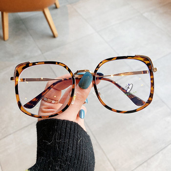 Ретро квадратни очила Дамски маркови дизайнерски ретро очила Дамски прозрачни лещи Прозрачни големи рамки Очила против синя светлина