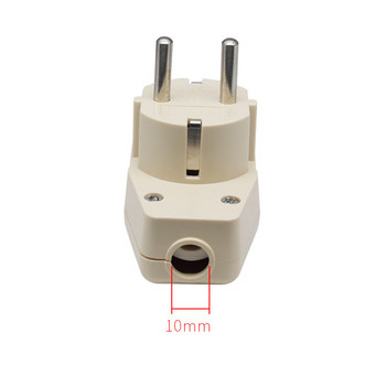 European Germany Schuko Rewireable Power Plug with Red ON OFF Switch 16A EU Power Cord Retacle Connector 250V Type E