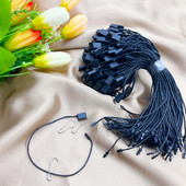 Jauna 100gab kvadrātveida vaska auklas drošības fiksatora slēdzenes cilpas sprādze Ziemassvētku dienai nolaižamiem ornamentiem virves apģērba etiķete virves piederums