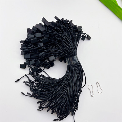 Jauna 100gab kvadrātveida vaska auklas drošības fiksatora slēdzenes cilpas sprādze Ziemassvētku dienai nolaižamiem ornamentiem virves apģērba etiķete virves piederums