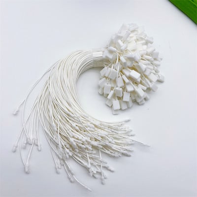 Jauna 100gab kvadrātveida vaska auklas drošības fiksatora slēdzenes cilpas sprādze Ziemassvētku dienai nolaižamiem ornamentiem virves apģērba etiķete virves piederums