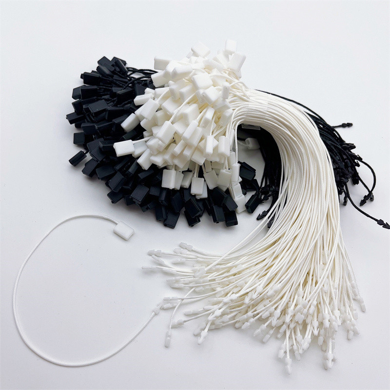 Jauna 100gab kvadrātveida vaska auklas drošības fiksatora slēdzenes cilpas sprādze Ziemassvētku dienai nolaižamiem ornamentiem virves apģērba etiķete virves piederums
