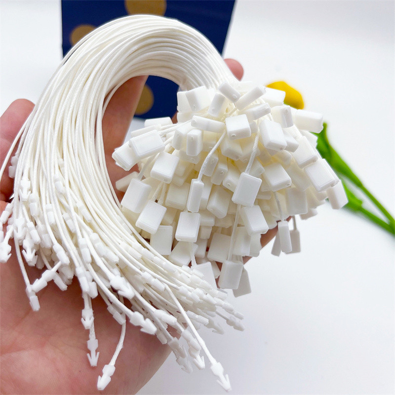 Jauna 100gab kvadrātveida vaska auklas drošības fiksatora slēdzenes cilpas sprādze Ziemassvētku dienai nolaižamiem ornamentiem virves apģērba etiķete virves piederums