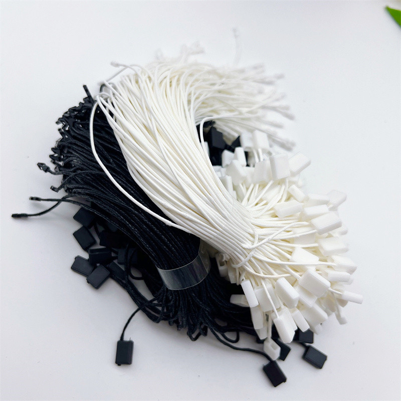 Jauna 100gab kvadrātveida vaska auklas drošības fiksatora slēdzenes cilpas sprādze Ziemassvētku dienai nolaižamiem ornamentiem virves apģērba etiķete virves piederums