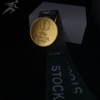 Шампионски медал от Лига Европа Метален медал Реплика на медали Златен медал Футболни сувенири Колекция от фенове