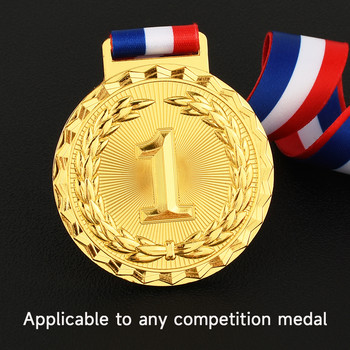 Κενά μετάλλια 65 χιλιοστών για οποιονδήποτε διαγωνισμό Χρυσό ασημένιο μετάλλιο με καλή κορδέλα Παιδικά μετάλλια Ανταμοιβή νικητή Σήμα Ενθάρρυνσης
