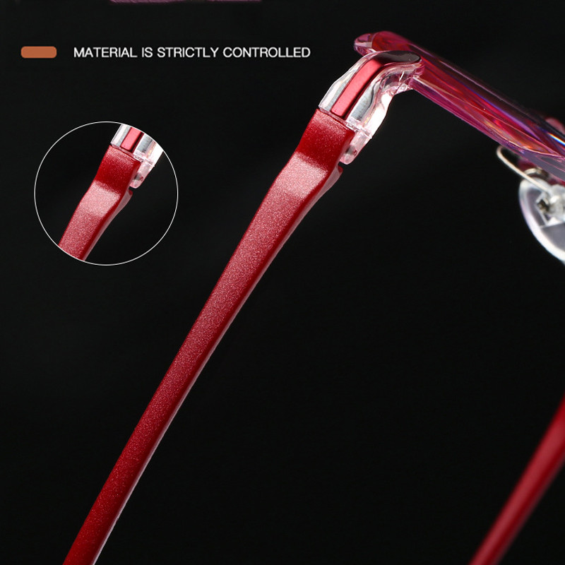 Anti-sinised heledad lugemisprillid naistele raamita Presbüoopia prillid +1,0 kuni +4,0