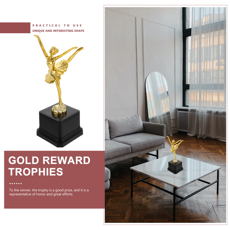Ballet Dance Trophy Cup Gold Award Trophy Cups Plastic Trophies Party Favors