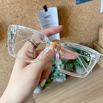 Модни квадратни прозрачни очила Дамски анти-сини очила Оптични компютърни очила Очила за четене 0.+1.0+1.5+2.0+2.5+3.0+3.5