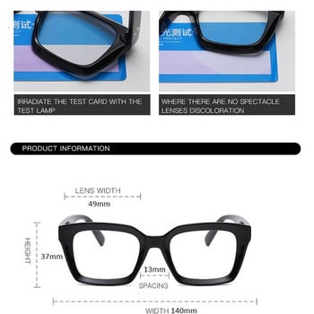 Модни квадратни прозрачни очила Дамски анти-сини очила Оптични компютърни очила Очила за четене 0.+1.0+1.5+2.0+2.5+3.0+3.5
