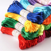 22 M 2,5 mm ķīniešu mezglu līnijas aukla zīda satīna aukla neilona aukla DIY string kaklarota rokassprādzes aukla