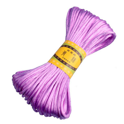 22 M 2,5 mm ķīniešu mezglu līnijas aukla zīda satīna aukla neilona aukla DIY string kaklarota rokassprādzes aukla