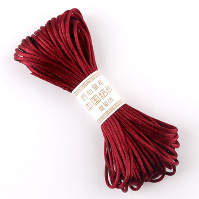 22 M 2,5 mm ķīniešu mezglu līnijas aukla zīda satīna aukla neilona aukla DIY string kaklarota rokassprādzes aukla