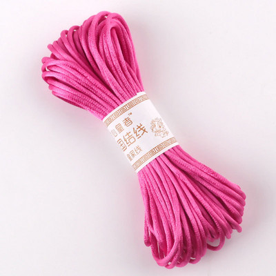 22 M 2,5 mm ķīniešu mezglu līnijas aukla zīda satīna aukla neilona aukla DIY string kaklarota rokassprādzes aukla