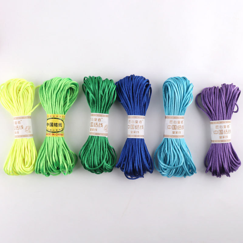 22 M 2,5 mm ķīniešu mezglu līnijas aukla zīda satīna aukla neilona aukla DIY string kaklarota rokassprādzes aukla