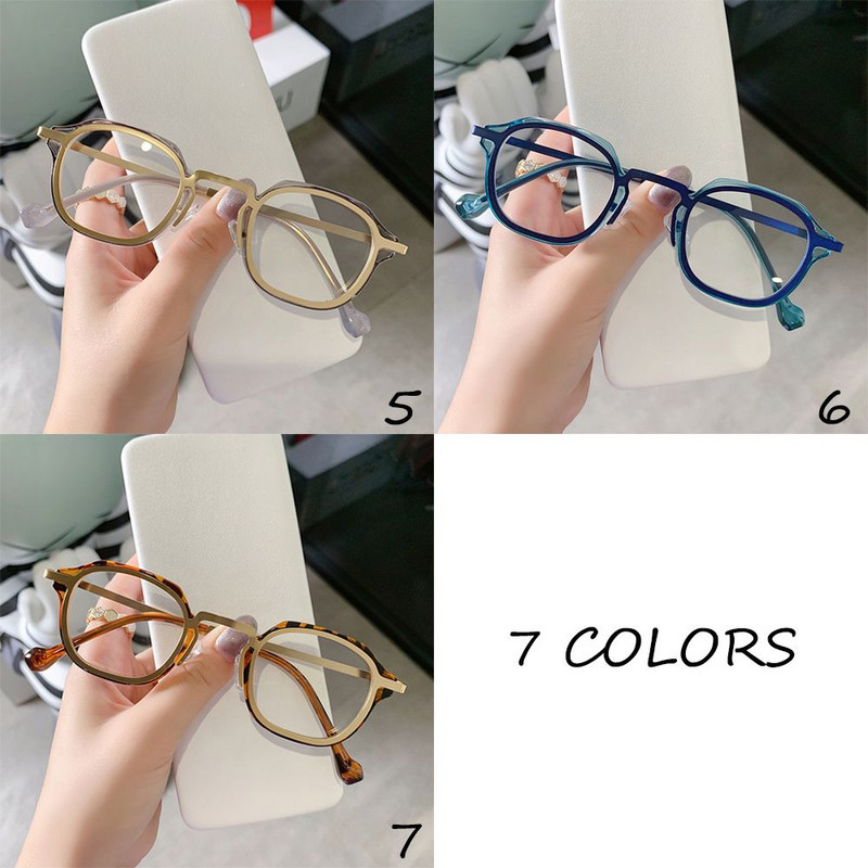 1Pcs New Fashion Anti-UV Blue Rays γυαλιά Γυαλιά υπολογιστή Μεταλλικό τετράγωνο σκελετό Γυαλιά Γυαλιά Γυαλιά Γυαλιά Vision Care για άνδρες Γυναικεία