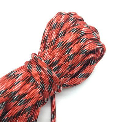 10yds Paracord 550 Parachute Cord Lanyard Rope Mil Spec Type III 7 Strand Climbing Camping Survival Equipment #Red+black+white