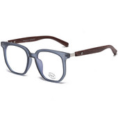 Μοντέρνα γυαλιά Anti Blue Light Wooden Grain Leg TR90, Ανδρικά Γυναικεία Κορεάτικα τετράγωνα Blue Ray Blocking για γυάλινα πλαίσια υπολογιστών F30128