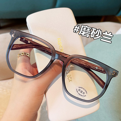 Μοντέρνα γυαλιά Anti Blue Light Wooden Grain Leg TR90, Ανδρικά Γυναικεία Κορεάτικα τετράγωνα Blue Ray Blocking για γυάλινα πλαίσια υπολογιστών F30128