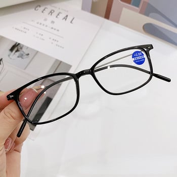 Модни очила за четене Дамски Мъжки Оптични компютърни очила Пресбиопия Очила +1.0+1.5+2.0+2.5+3.0+3.5+4.0 Gafas против синя светлина