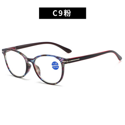 2022-es újdonság, Retro, kerek olvasószemüvegek, HD antikék fényes lencsék, női szülők olvasószemüvegek 18146