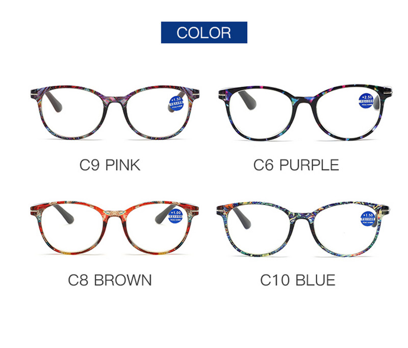 2022-es újdonság, Retro, kerek olvasószemüvegek, HD antikék fényes lencsék, női szülők olvasószemüvegek 18146