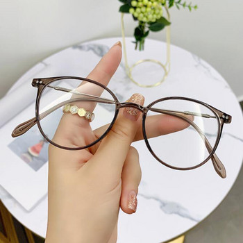 Vintage μεταλλικά στρογγυλά γυαλιά μυωπίας Γυναικεία Ανδρικά Εξαιρετικά ελαφριά εύκαμπτη ρητίνη Γυαλιά κοντής όρασης Vision Care Διόπτρα -1,00~-6,0