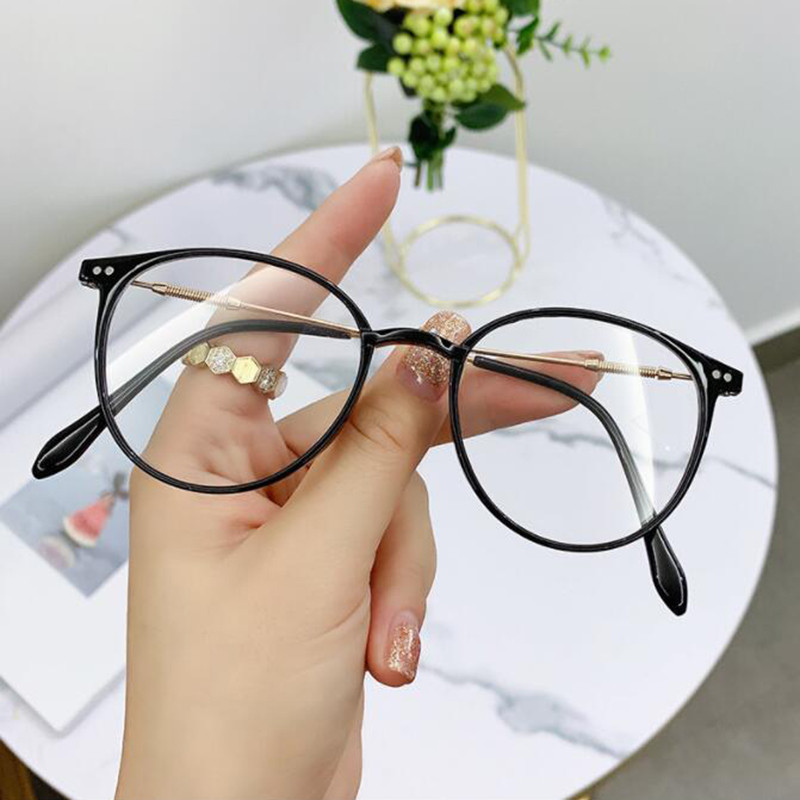 Vanad metallist ümmargused lühinägelikkusprillid naistele, meestele, ülikerged, painduva vaiguga lühinägemisprillid, nägemise eest hoolitsemise, dioptria -1,00–6,0