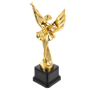 Футболен подарък за тийнейджъри Танцов трофей Детска награда Орнамент Деца 25.4X7.4X7.4CM Златна чаша Abs