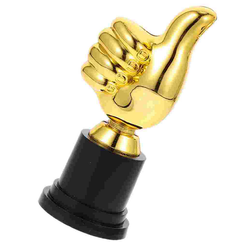 Vaikams nuostabus trofėjus Vaikų taurės apdovanojimas Dekoras Krepšinio Modelis Nykščio formos Cheer Plastikas Juokingas