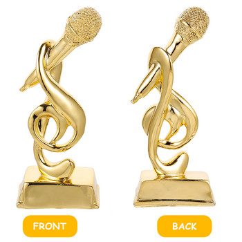 Τρόπαιο Βραβείο Μικροφώνου Πάρτι Τρόπαια Μουσική Τραγούδι Βραβεία Καραόκε Χρυσό Χρυσό Μικρόφωνο Αστείο άγαλμα Μουσικός διαγωνισμός