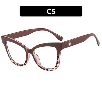 Модни очила за четене с котешко око, дамски блокиращи синя светлина ретро рамка на марката Модерни оптични очила за компютър с диоптри плюс