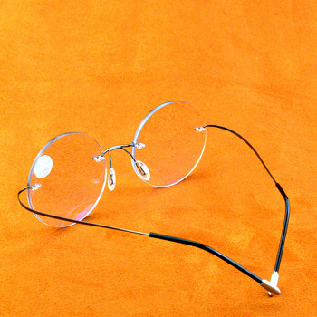 Ултра леки кръгли прогресивни мултифокални очила за четене без рамки MEN TITANIUM ALLOY See Near And Far ADD +1 To +4