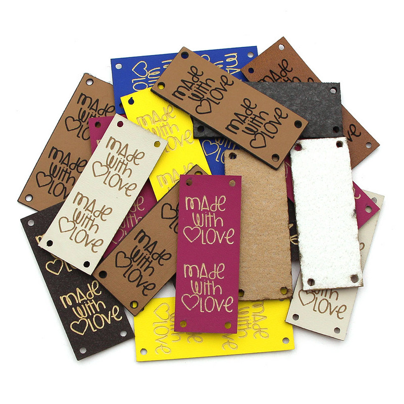 20 τμχ Χειροποίητη ετικέτα Μπάλα από νήμα Δερμάτινες ετικέτες για ρούχα Χειροποίητες ετικέτες για καπέλα Πλεκτά αξεσουάρ ραπτικής DIY Δώρο Χειροτεχνίας