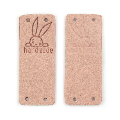 20 tk Käsitsi valmistatud silt Multifilm Armsad jänesesildid riiete jaoks Käsitsi valmistatud sildid mütsidele Kootud õmmelda nahast silt rõivaste tarvikud