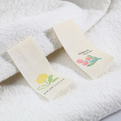 100 τεμ. λουλούδια εμπριμέ Ετικέτες Brige που πλένονται Παιδικά ενδύματα Τσάντες Ρούχα Βασικές ετικέτες Χειροποίητα βαμβακερά υφαντά αξεσουάρ ραπτικής ετικέτας