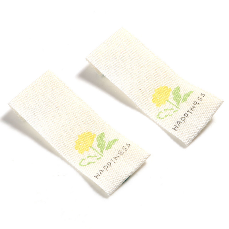 100 τεμ. λουλούδια εμπριμέ Ετικέτες Brige που πλένονται Παιδικά ενδύματα Τσάντες Ρούχα Βασικές ετικέτες Χειροποίητα βαμβακερά υφαντά αξεσουάρ ραπτικής ετικέτας