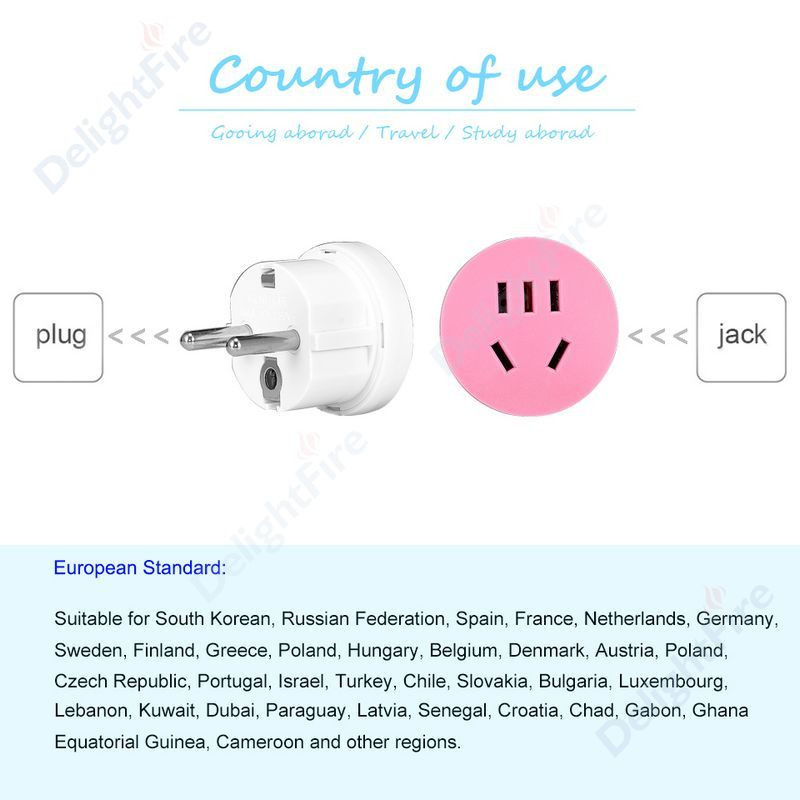 1kom AU SAD-EU Kina Adapter utikača Australski AU-Euro KR adapter za struju Putni pretvarač utikača Okrugla zidna utičnica za AC punjač